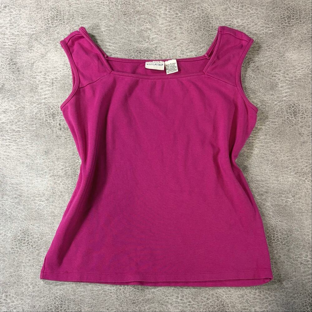 Magenta Vintage Squared Tank Top